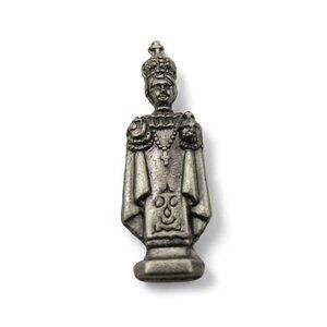 Infant of Prague Metal POCKET SHRINE Infant Jesus Religious Statue 1.5"